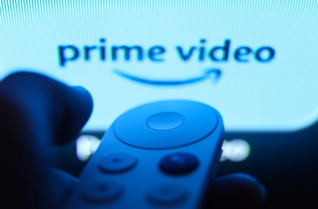 Prime Video logo on Chromecast menu displayed on a TV screen and Chromecast remote control are seen in this illustration photo taken in Krakow, Poland on July 19, 2023. (Photo by Jakub Porzycki/NurPhoto via Getty Images)