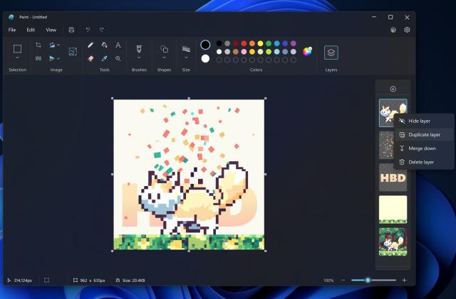 Screenshot of Microsoft Paint.