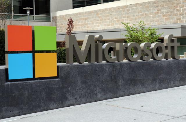 REDMOND, UNITED STATES - 2021/04/27: The Microsoft logo seen at the corporate headquarters in Redmond, United States.
The company announced its Q2 earnings on 27th Apr 2021. (Photo by Toby Scott/SOPA Images/LightRocket via Getty Images)