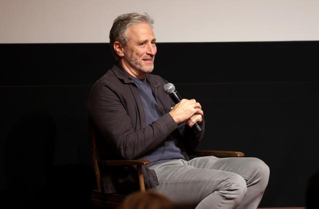 NEW YORK, NEW YORK - NOVEMBER 13: Jon Stewart participates in the Q&A during the Mo Guild Event at The Roxy on November 13, 2022 in New York City. (Photo by Monica Schipper/Getty Images for Netflix)