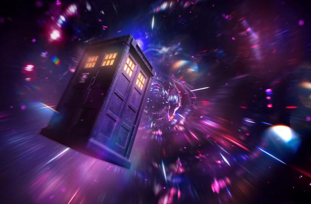 The Tardis flying through space, from the OP