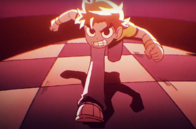 A still from the upcoming Netflix anime, Scott Pilgrim Takes Off