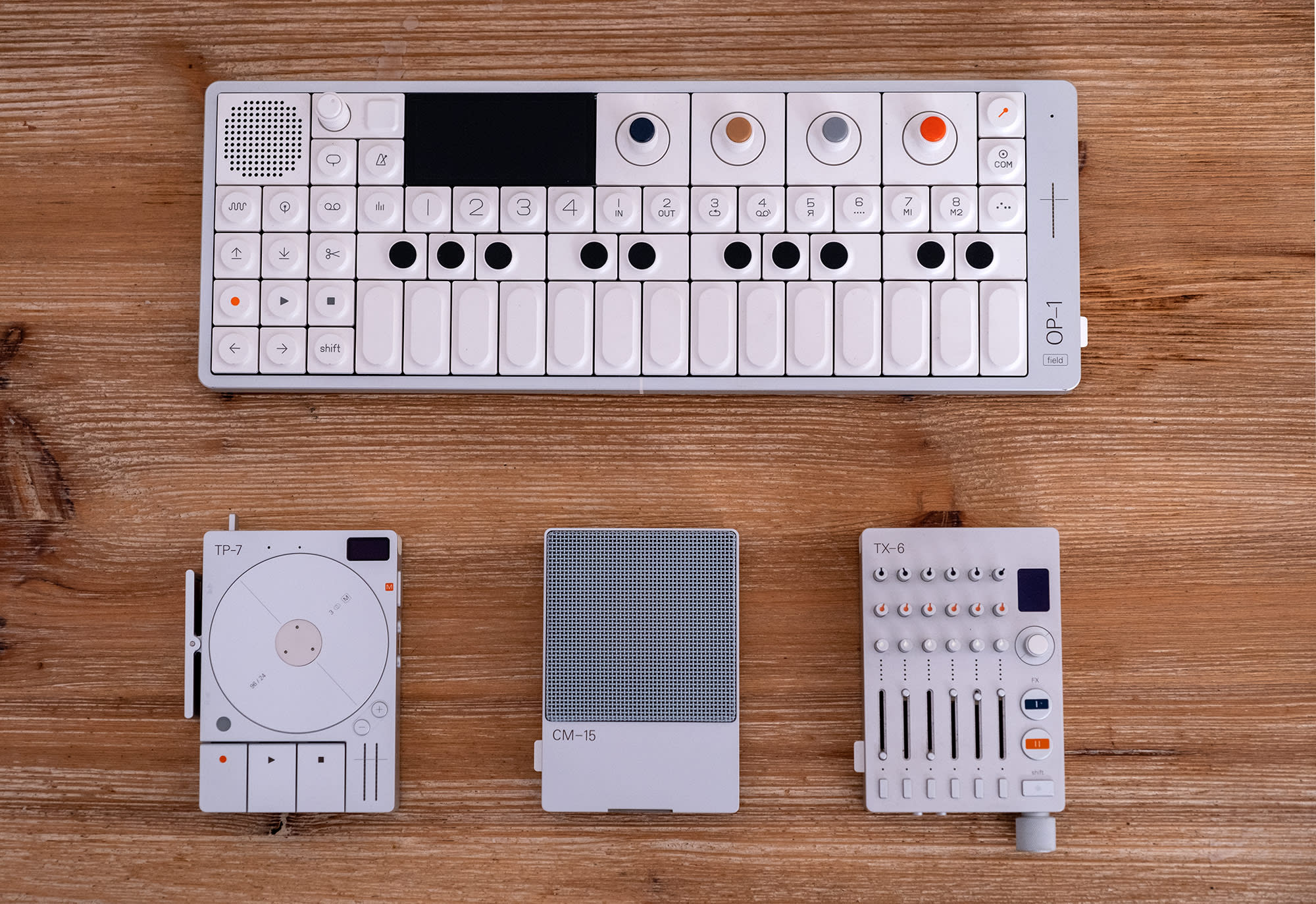 Teenage Engineering's Field series includes a microphone a synthesizer a field recorder and a mixer.