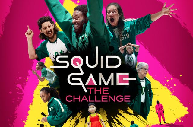 An ad for Squid Game: The Challenge. 