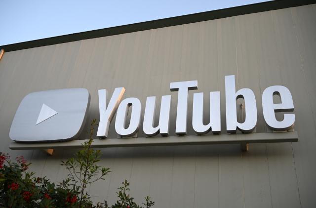 (FILES) An exterior view of the YouTube Space in Los Angeles, California, November 21, 2019. - YouTube on November 2, 2023, said it tweaked its recommendation system in the United States to prevent teens from bingeing on videos idealizing certain body types. The move comes about a week after dozens of US states accused Facebook and Instagram owner Meta of profiting "from children's pain," damaging their mental health and misleading people about the safety of its platforms. 